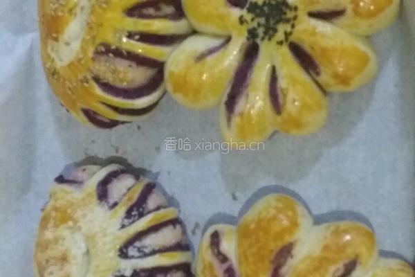 紫薯花式面包的做法图解15