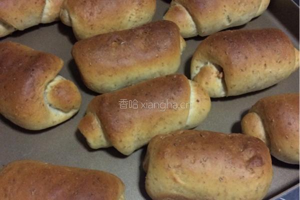 全麦夹馅餐包卷的做法图解7