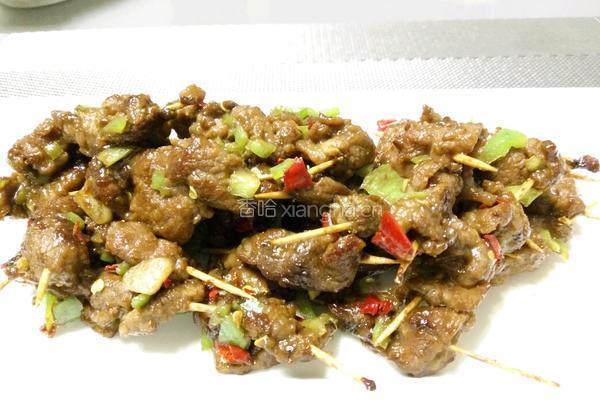 牙签牛肉的做法图解5
