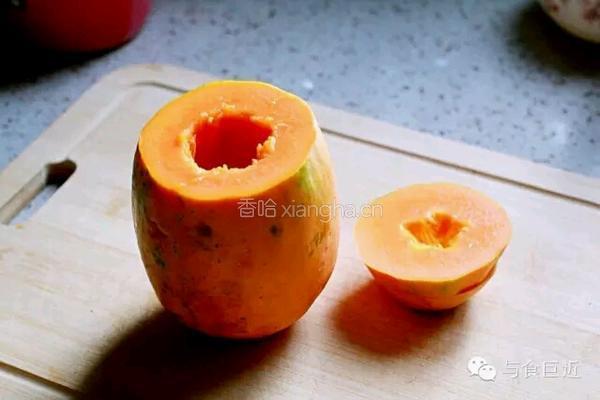 椰奶木瓜冻的做法图解3
