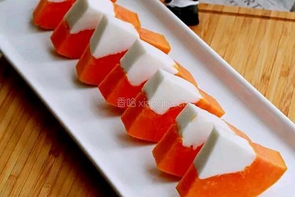 椰奶木瓜冻的做法图解6