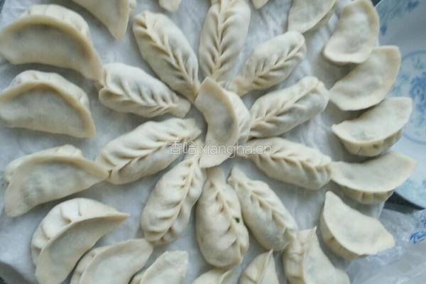 韭菜鸡蛋虾仁饺子的做法图解13
