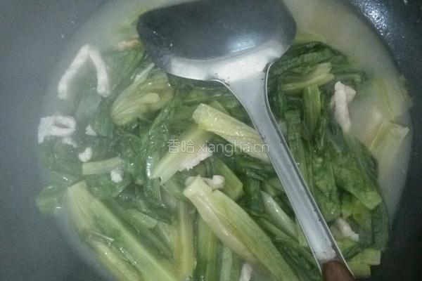 肉丝油麦的做法图解6