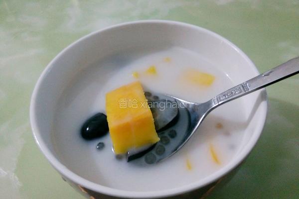 椰子汁水果西米露的做法图解6