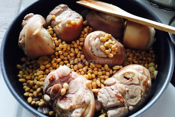 黄豆焖猪蹄的做法图解4