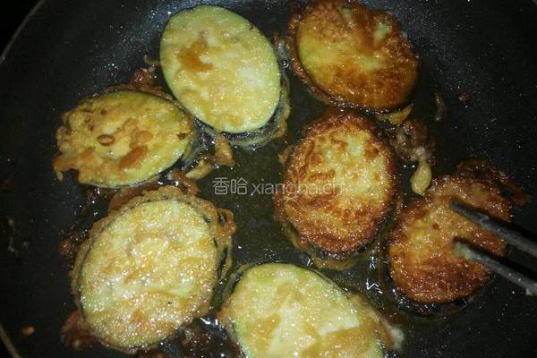香煎茄子的做法图解3