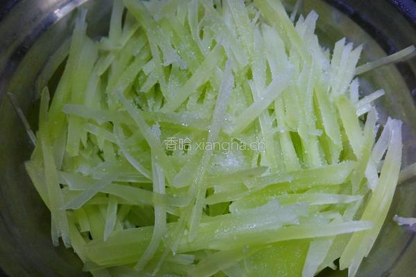 素炒莴苣丝的做法图解3