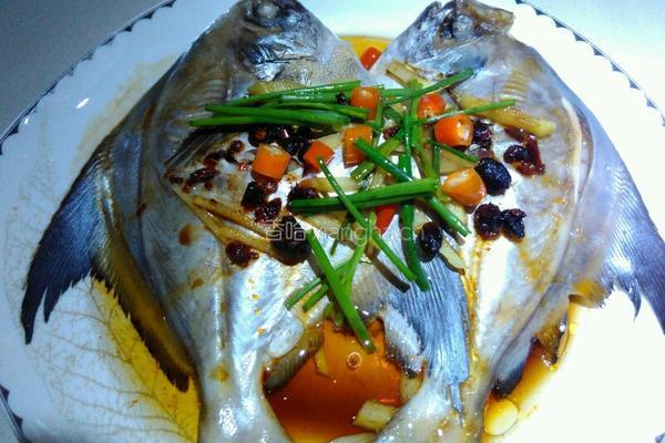 豆豉蒸鯧鳊鱼的做法图解8