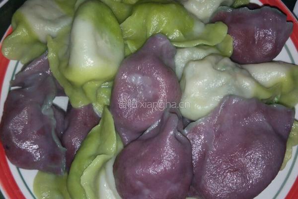 彩色荠菜水饺的做法图解7