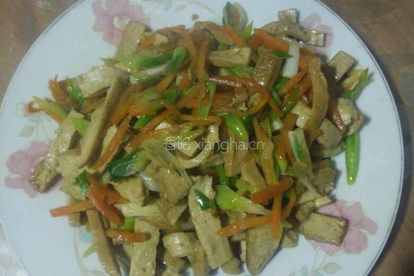 胡萝卜炒豆干的做法图解6