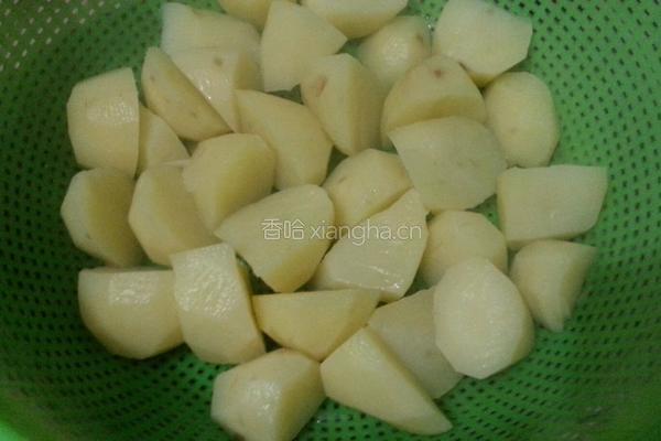 香煎土豆炒肉沫的做法图解4