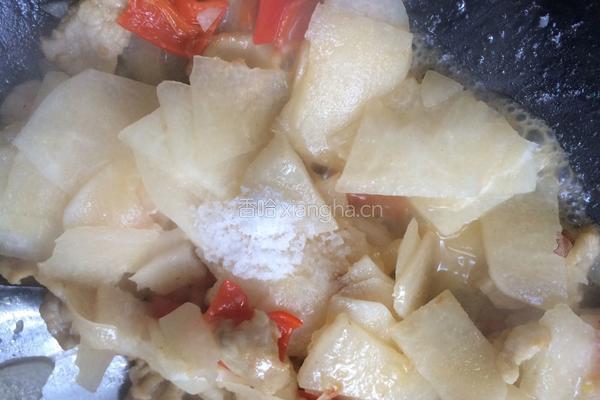 地瓜炒肉的做法图解10