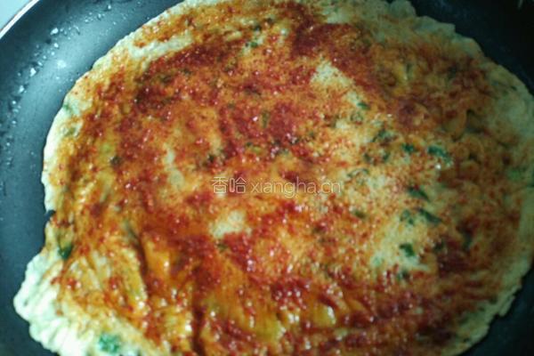 韭菜鸡蛋饼的做法图解8