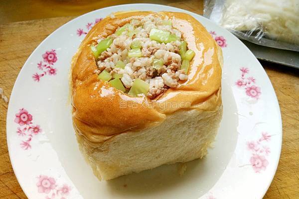 芝士焗面包盒子的做法图解4