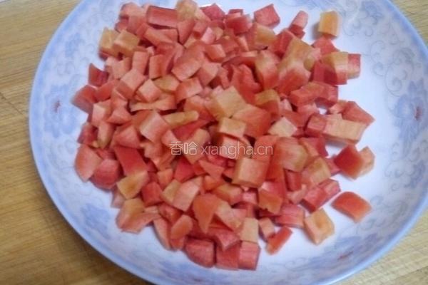 菠萝炒饭的做法图解2