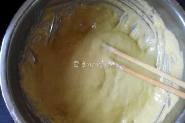 菠菜戚风蛋糕的做法图解3