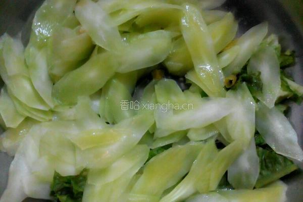 清炒莴笋的做法图解5
