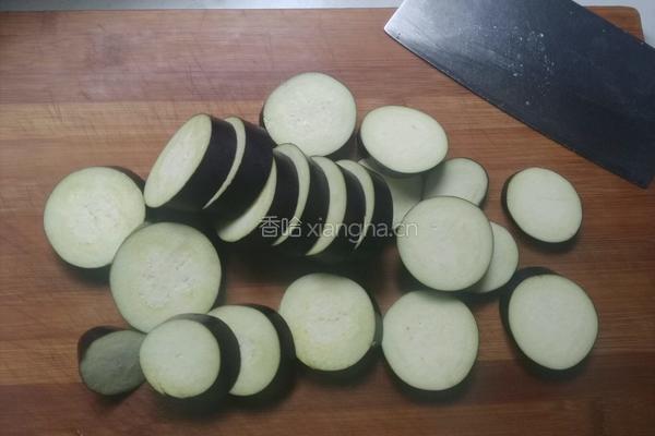 油煎茄圆的做法图解3
