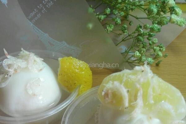 椰汁柠檬蒸蛋的做法图解5