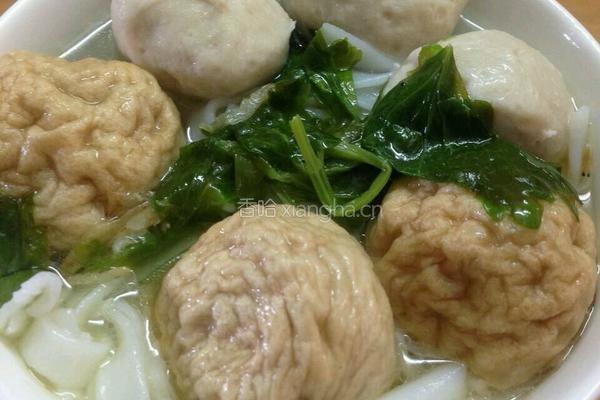 肉丸汤河粉的做法图解5