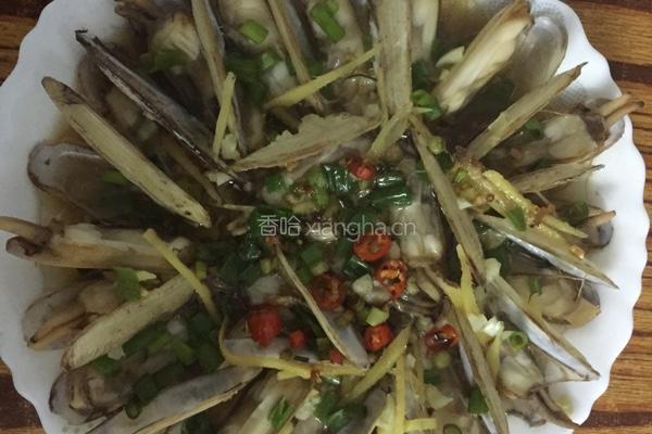 清蒸竹蛏的做法图解4