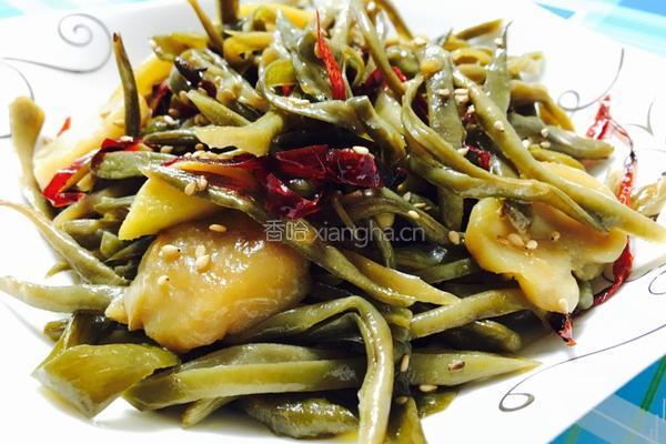 炒干豆角的做法图解5