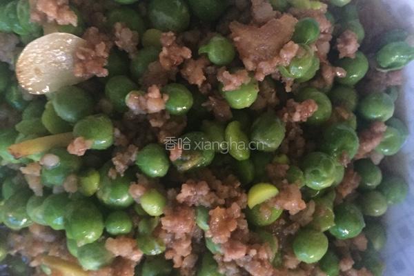 肉沫豌豆米的做法图解5