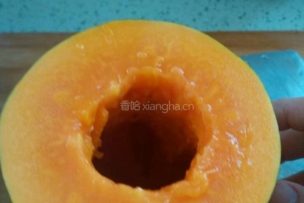 木瓜布丁的做法图解2
