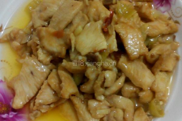 花菜炒鸡胸肉的做法图解9