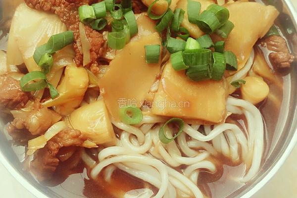 春笋肉片打卤面的做法图解9