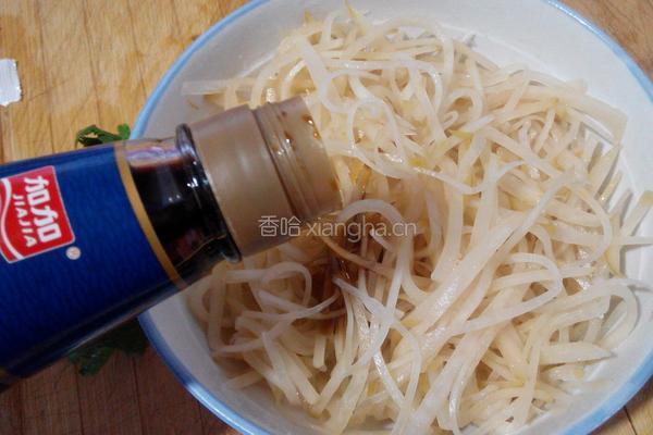 凉拌芥菜丝的做法图解3