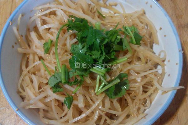 凉拌芥菜丝的做法图解5