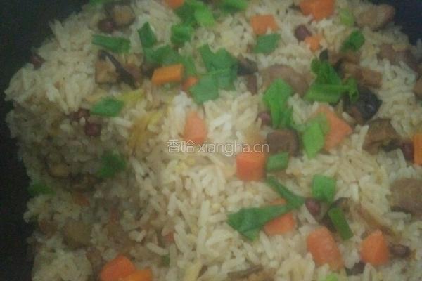三层肉咸干饭香菇的做法图解4