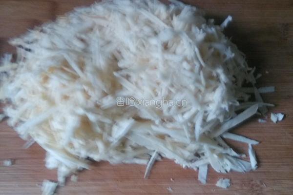 雪菜冬笋的做法图解3