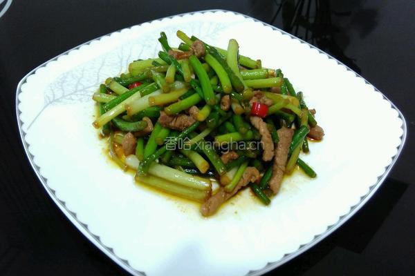 蒜苗炒肉丝的做法图解9