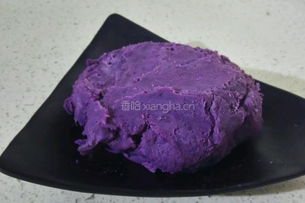 芒果紫薯椰蓉球的做法图解3