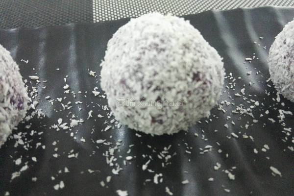 芒果紫薯椰蓉球的做法图解5