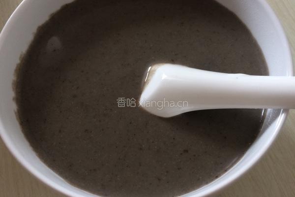 黑芝麻核桃粥的做法图解6