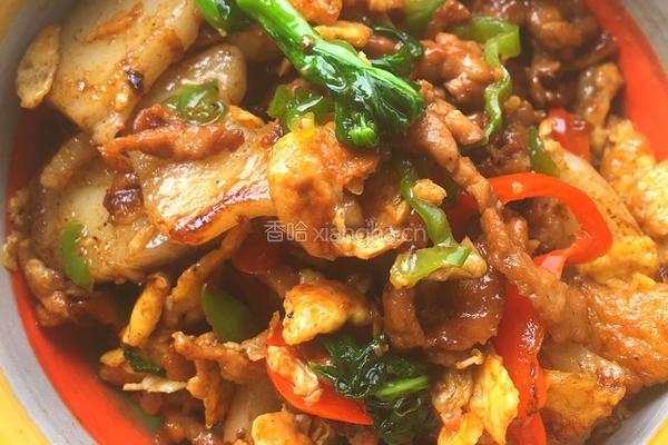 青椒肉丝炒年糕的做法图解12