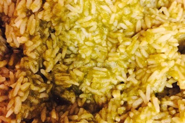 菠菜肉泥饭的做法图解5