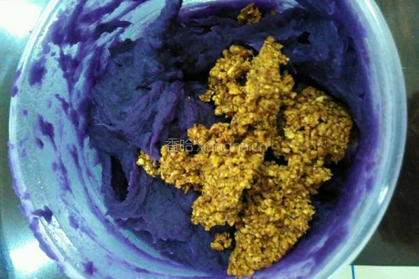 奶香紫薯米糕的做法图解5