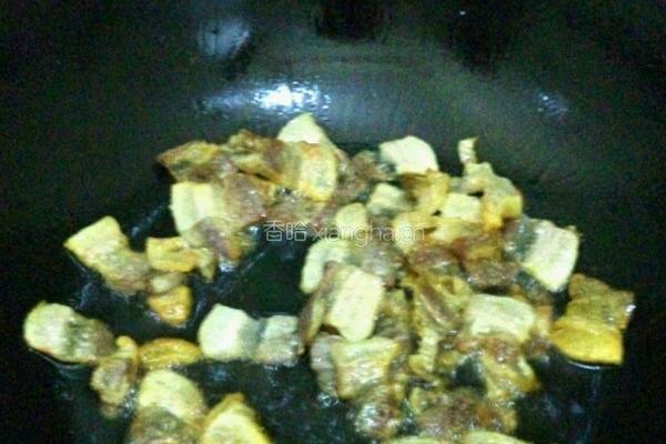 腊肉炒蒜苔的做法图解4
