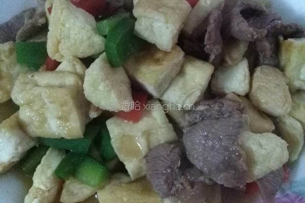 豆腐炒肉的做法图解7