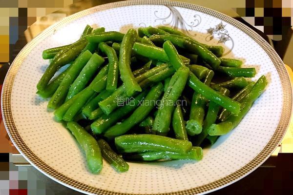 美味拌豆角的做法图解1