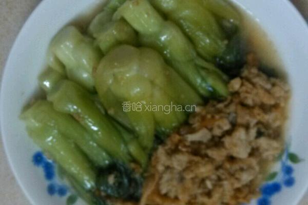 猪油末焖青菜的做法图解5