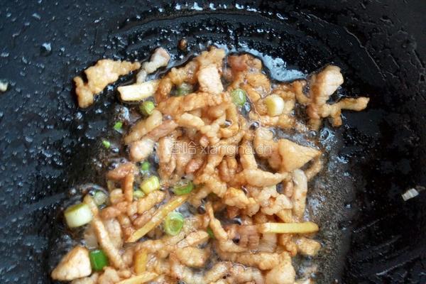 豆芽菜炒粉的做法图解3