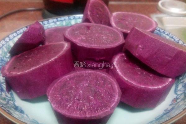 紫薯糯米糍的做法图解1