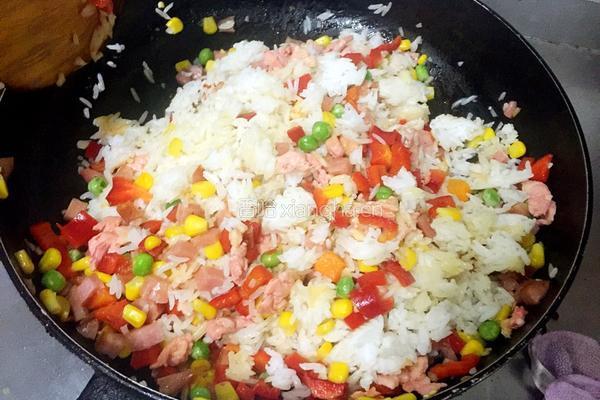 蒜香鸡肉咖喱炒饭的做法图解9