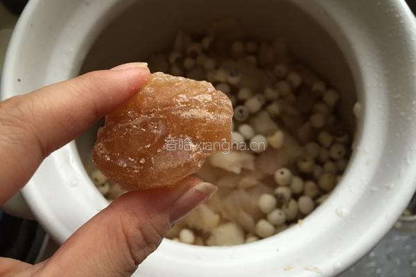 银耳莲子羹的做法图解7
