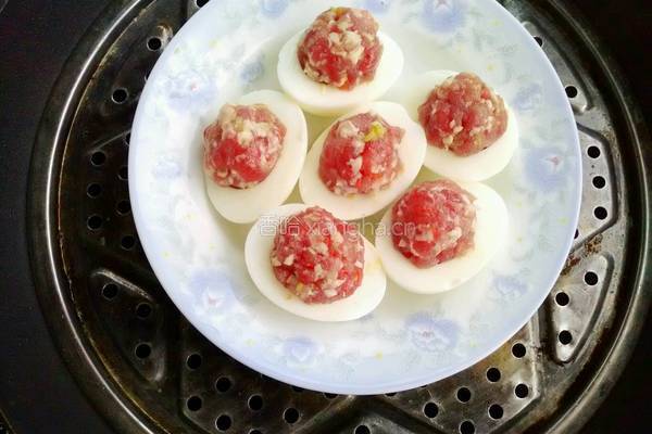 鸡蛋蒸丸子的做法图解11
